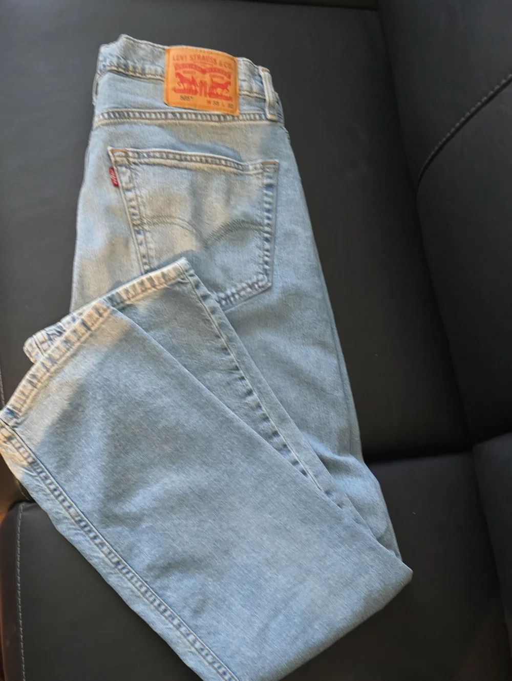 Levi's 505 Regular Fit Men's Jeans in Light Blue 33x32